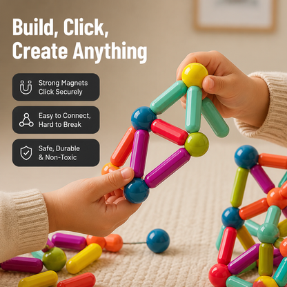 Magnetic Building Set Colorful Strong Magnets