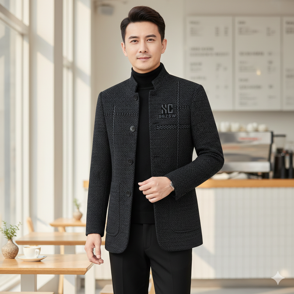 StratoTherm™ Coat — Ignite Your Confidence with Featherlight Warmth and Sharp All-Day Style