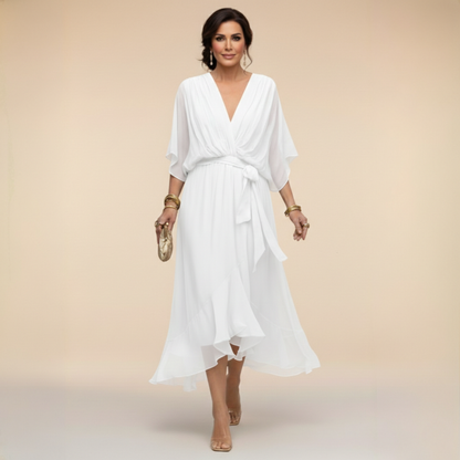 SilkAmour™ Chiffon Dress — Feel Weightless and Unstoppable in Every Curve