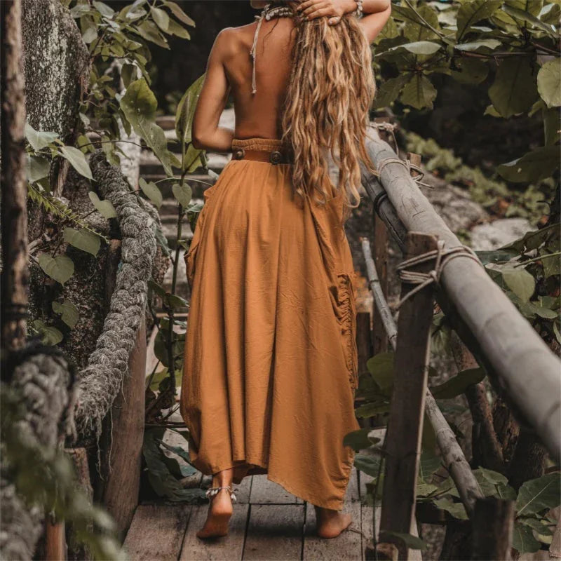 VestaFlow™ Maxi Skirt — Effortless Freedom and Style That Moves With You
