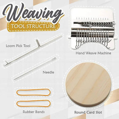 ThreadCraft™ Mini Loom — Turn Every Tear into a Bold, Creative Statement Instantly
