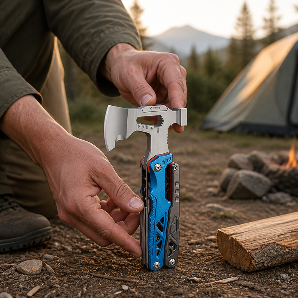 Camping Multi-Tool Axe, Hammer & Pliers Stainless Steel