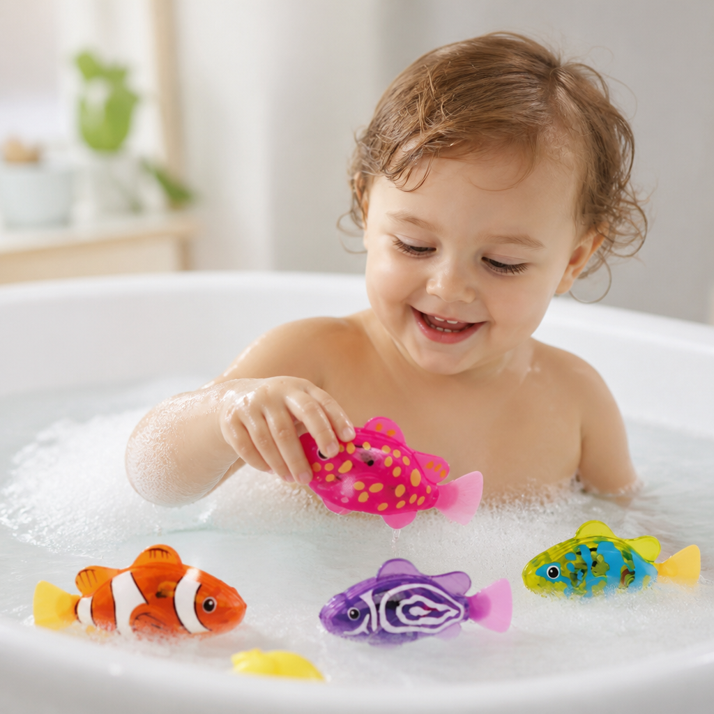 Bath Toy Glowing LED Automatic Water Sensor