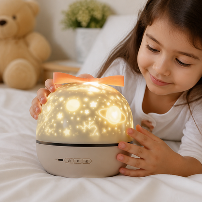 Kids Star Projector Rotating USB Rechargeable Remote Control