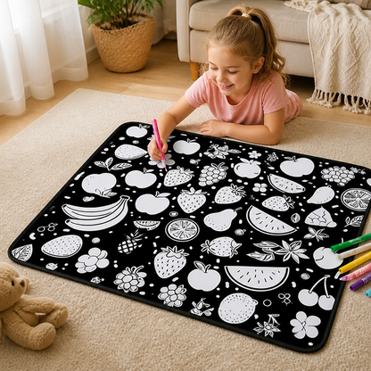 Kids Coloring Blanket Washable Reusable 127 x 150 Cm