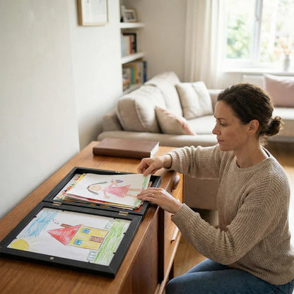 MasterpieceVault™ — Turn Every Scribble into a Proud, Clutter-Free Gallery of Joy