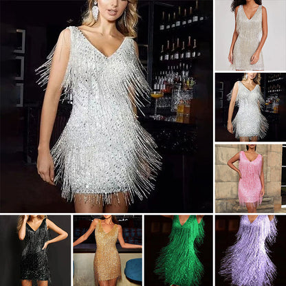 VeneraMuse™ Tassel Dress — Unleash Unstoppable Confidence and All-Night Comfort