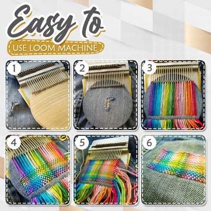 ThreadCraft™ Mini Loom — Turn Every Tear into a Bold, Creative Statement Instantly