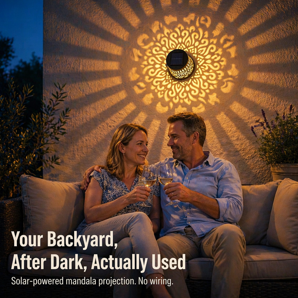 LunaAura™ — Turn Your Nights into Mesmerizing Solar-Charged Mandala Wonders