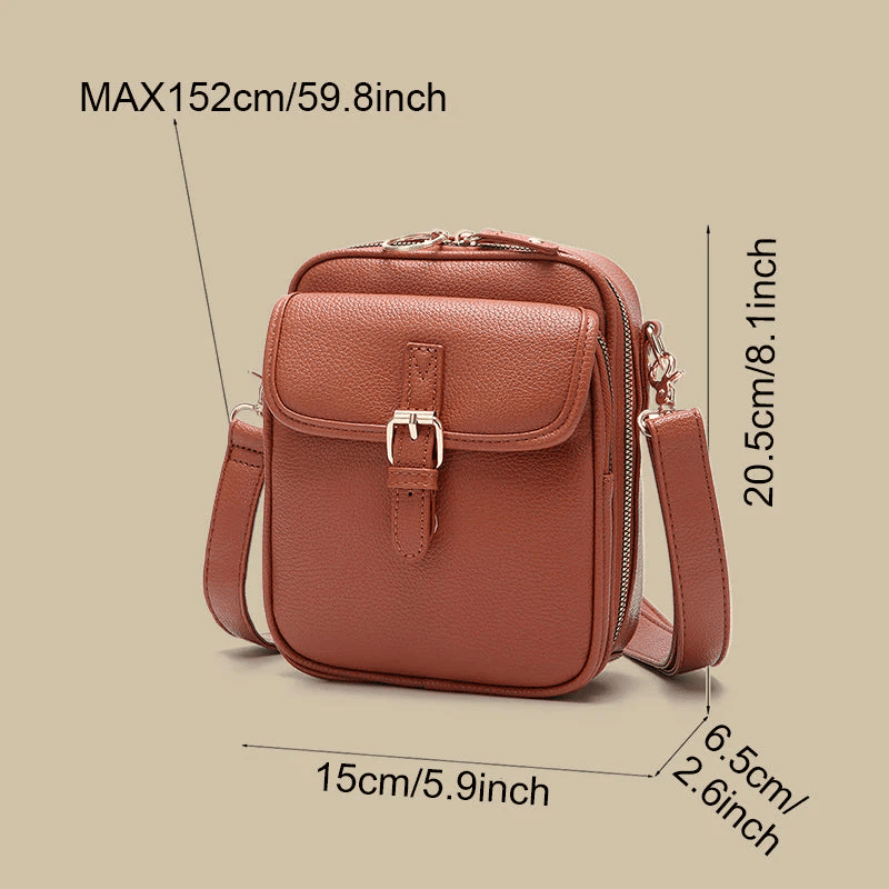 Luxara™ Leather Crossbody — Lighten Your Load, Command Every Moment with Effortless Style