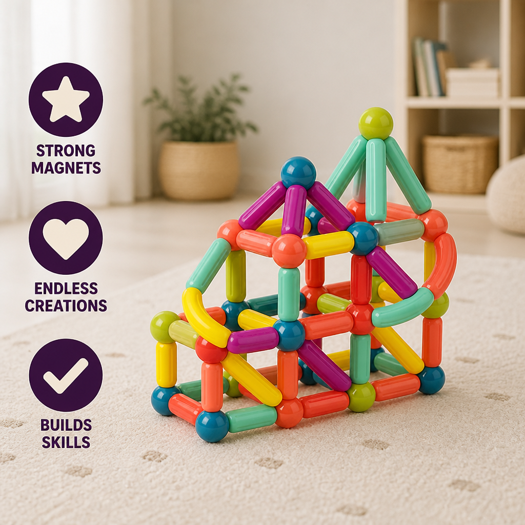 Magnetic Building Set Colorful Strong Magnets
