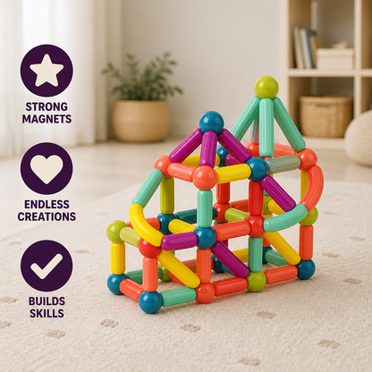 Magnetic Building Set Colorful Strong Magnets