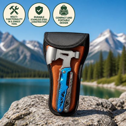 Camping Multi-Tool Axe, Hammer & Pliers Stainless Steel