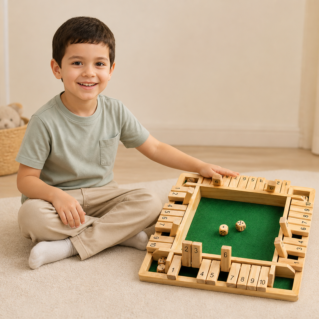 Children's Math Board Game Wooden Interactive Ages 3+