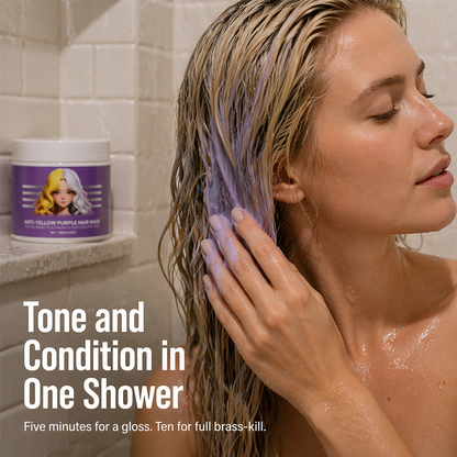 VioletLock™ — Eliminate Brassy Yellow, Deep Condition & Maintain Cool Blonde Between Salons