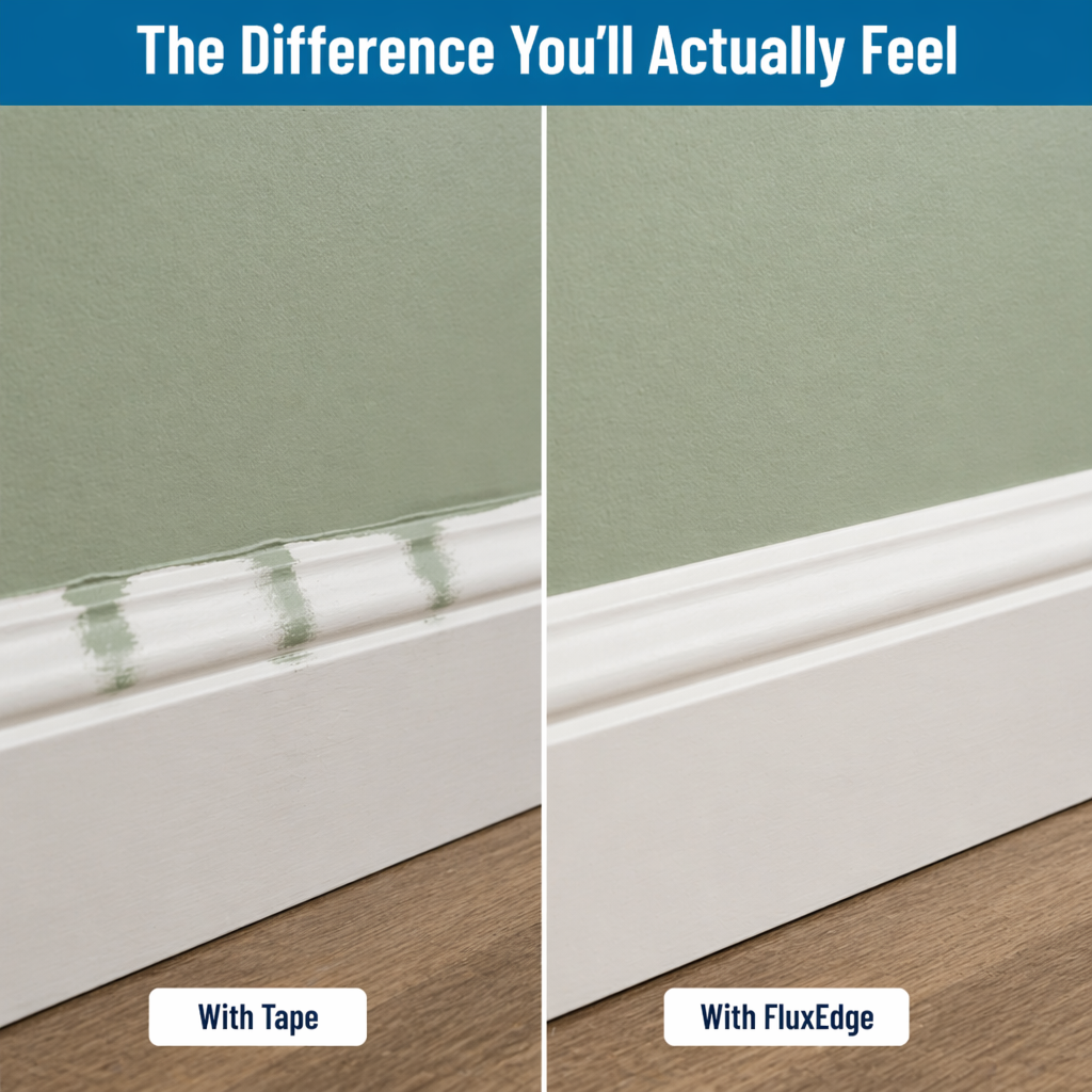FluxEdge™ Paint Edger — Achieve Crisp Lines Without Tape, Drips, or Fix-Ups