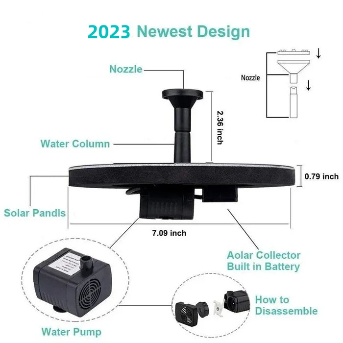 AquaSeren™ — Transform Your Garden Into a Peaceful, Splash-Free Solar Oasis