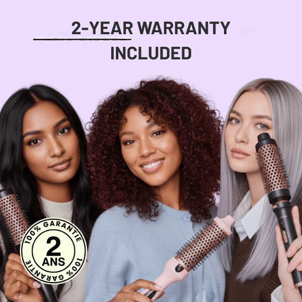 LumaSilk™ Ionic Heated Brush — Transform Every Strand Into Silky, Frizz-Free Perfection Instantly