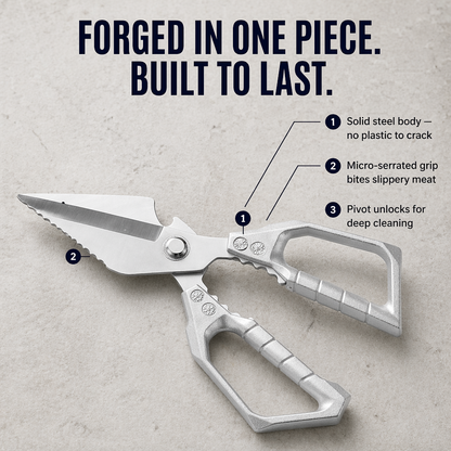 SharpEdgePro™ — Cut Chicken Bones, Shells & Herbs in a Single Snap