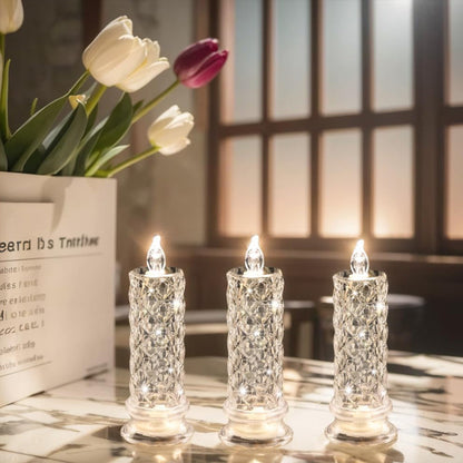 LumiRadiance™ Crystal Candle — Transform Every Night into a Mesmerizing Glow of Cozy, Carefree Magic