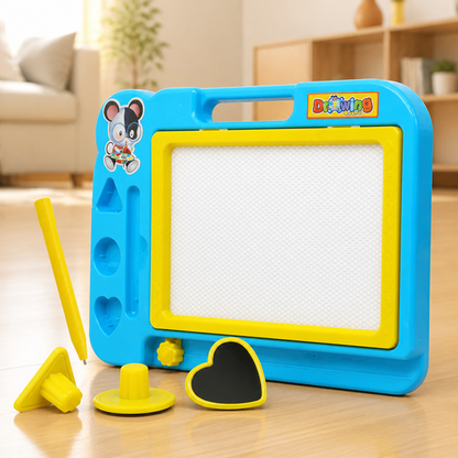 Kids Drawing Board Rewritable Wipe-Clean Stylus & Holder