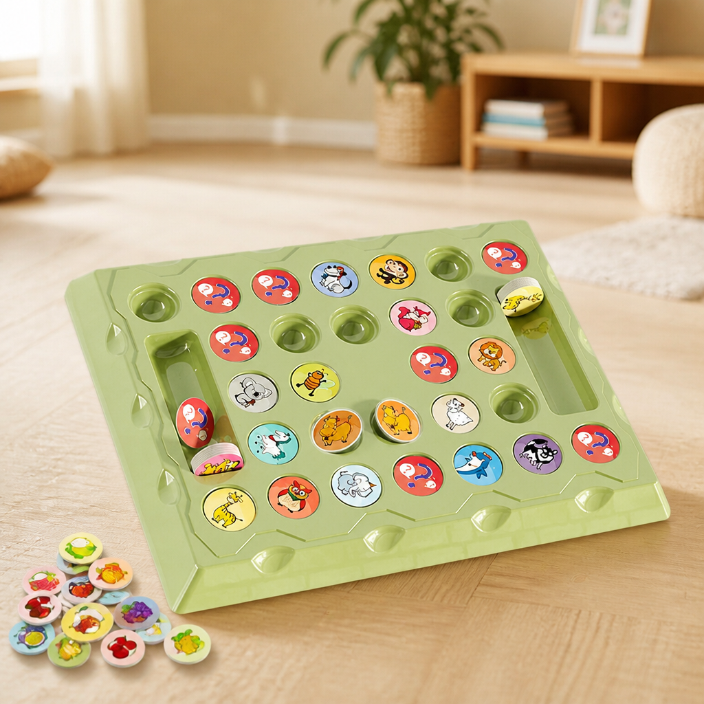 Memory Game Animal Matching 18 Pairs Non-Toxic Cardboard