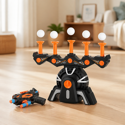 Target Shooting Game Floating Hover Balls & Foam Blaster