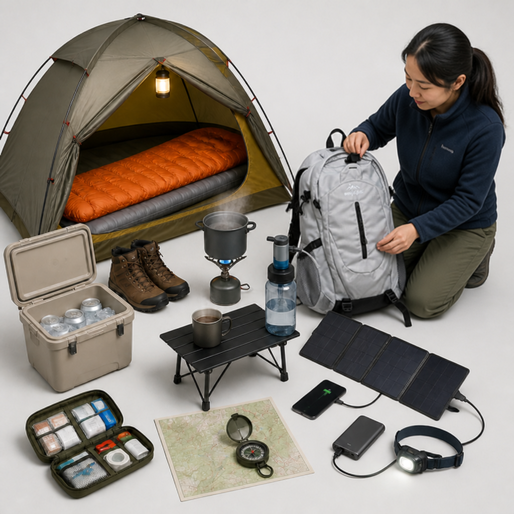 Hiking Backpack Weather-Resistant Ergonomic Straps & Multiple Compartments