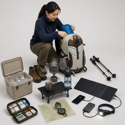 Hiking Backpack 40L Padded Straps & Breathable Back Panel