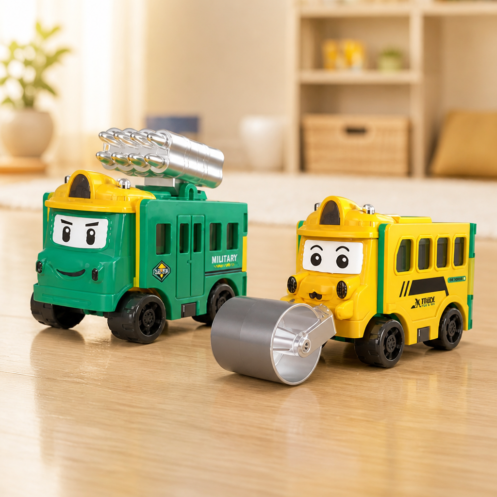 Toy Car 2-in-1 One-Move Transform Child-Safe Plastic