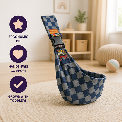Toddler Sling Carrier Ergonomic Adjustable Lightweight Foldable