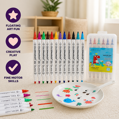 Kids Water Art Pens Floating Effect Set Of 12