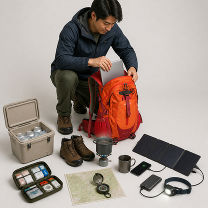 Hiking Backpack Multi-Compartment Laptop Sleeve Padded Breathable Back Panel