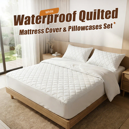 Velurest™ Mattress Protector Set — Sleep Soundly Wrapped in Unbeatable Comfort and Stain-Free Confidence