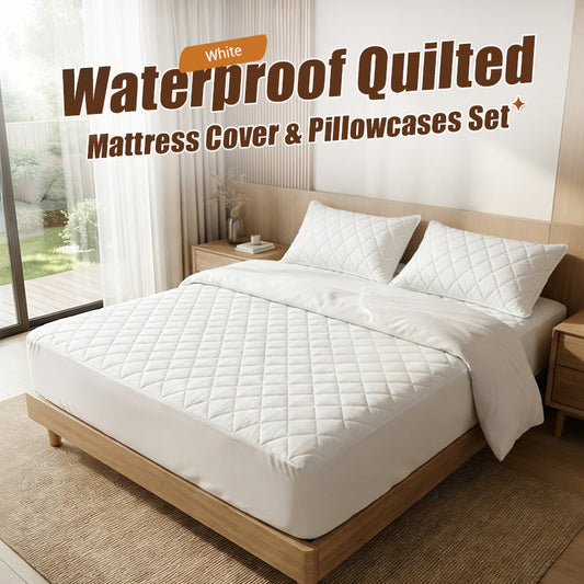 Velurest™ Mattress Protector Set — Sleep Soundly Wrapped in Unbeatable Comfort and Stain-Free Confidence