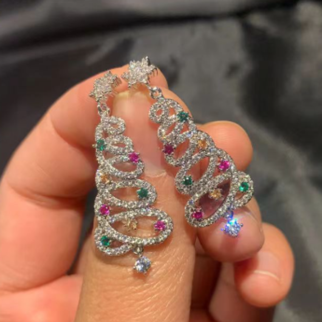 NovaLuxe™ Christmas Earrings — Light Up Every Celebration with Featherlight, Lasting Sparkle