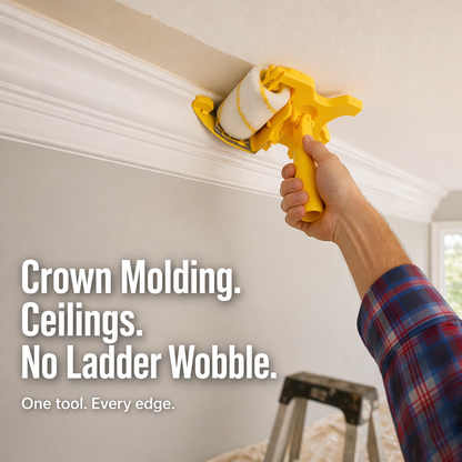 FluxEdge™ Paint Edger — Achieve Crisp Lines Without Tape, Drips, or Fix-Ups