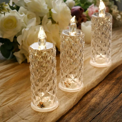 LumiRadiance™ Crystal Candle — Transform Every Night into a Mesmerizing Glow of Cozy, Carefree Magic