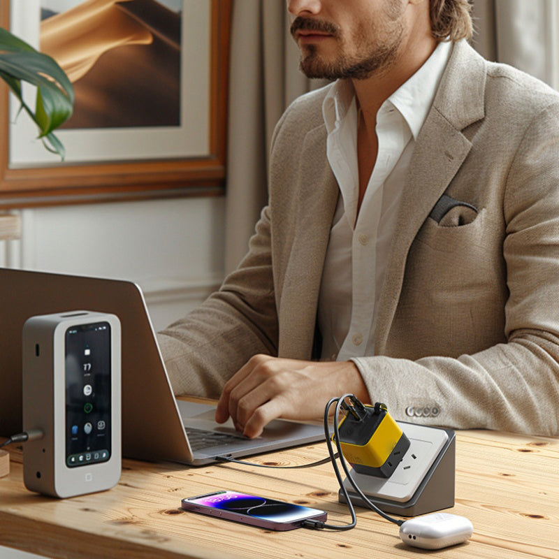 PowerFlow™ 80W Retractable Charger — Lightning-Fast Power That Declutters Your Life Instantly