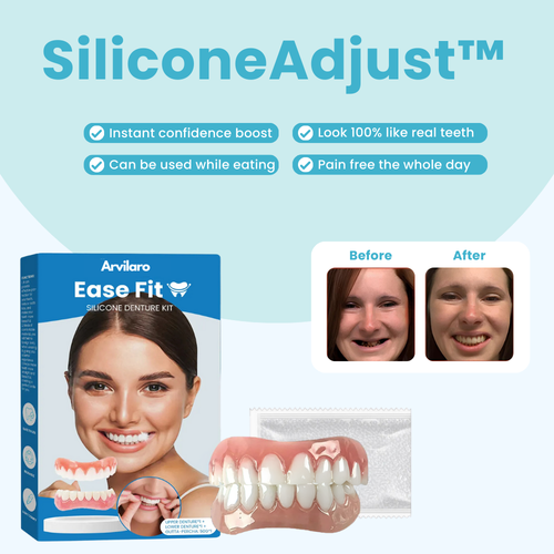 SilicoSoft™ Denture Cushions — Experience All-Day Comfort That Lets You Smile, Speak, and Enjoy Life Pain-Free