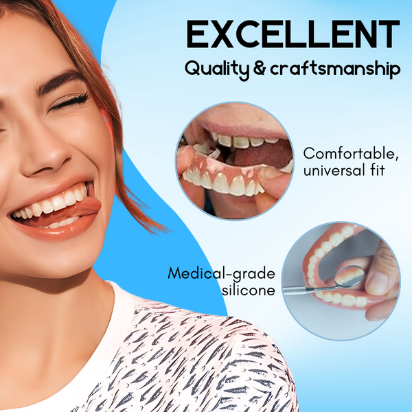 SmileSure™ — Lock in All-Day Comfort and Confidence with a Perfectly Customized Denture Fit
