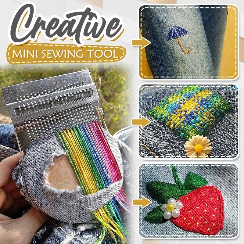ThreadCraft™ Mini Loom — Turn Every Tear into a Bold, Creative Statement Instantly