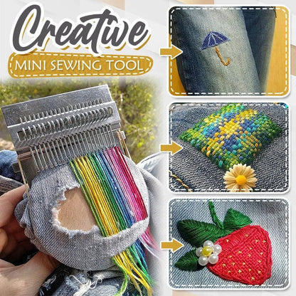 ThreadCraft™ Mini Loom — Turn Every Tear into a Bold, Creative Statement Instantly