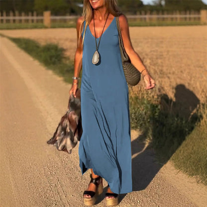 LunaSilk™ Maxi Dress — Experience Effortless Glamour That Moves With You