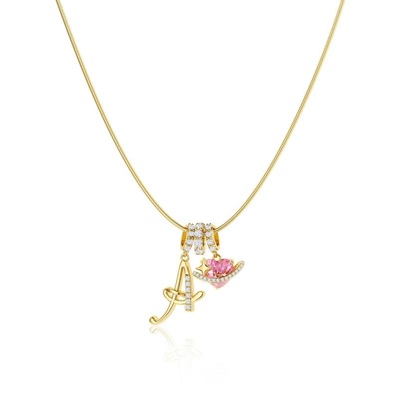 AuraNest™ 3-Layer Initial Necklace — Wear Your Story in Glowing, Comfortable Elegance That Turns Every Head