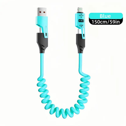 PulseWave Stretch™ — Command Your Power with Lightning-Fast, Tangle-Free Charging Freedom