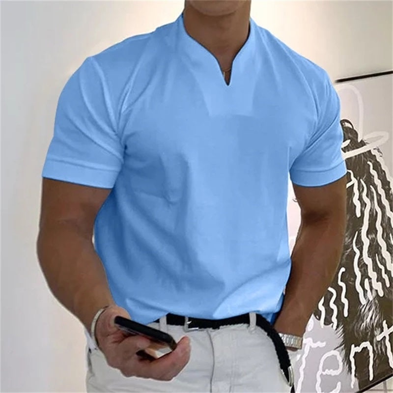 VeroStride™ Men’s Modern V-Neck — Stay Cool, Confident, and Sharply Tailored All Day Long