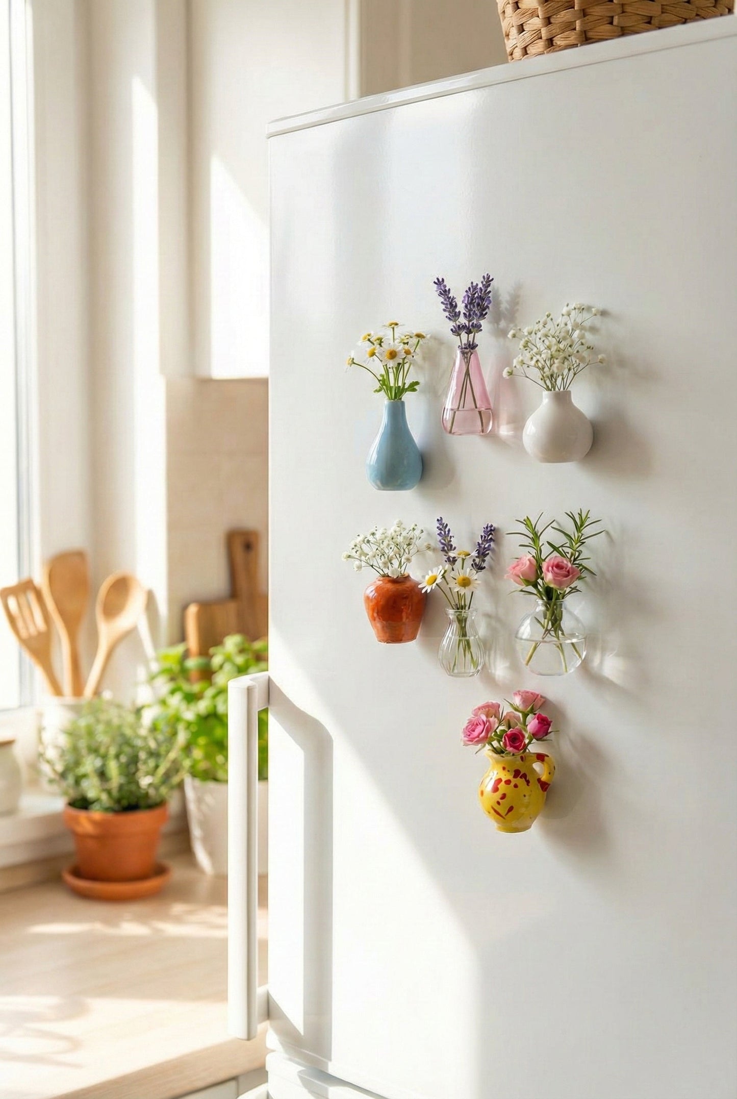 Florisoul™ Mini Ceramic Vase Magnets — Bring Every Surface to Life with Elegant Strength and Style