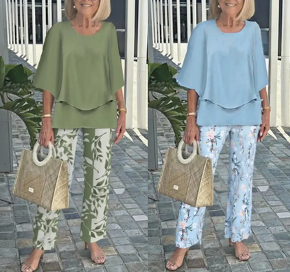 SilkaVie™ Printed Set — Glide Through Your Day in Featherlight Comfort and Effortless Style