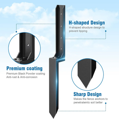 FirmAnchor™ Fence Support — Lock Your Posts Firm and Enjoy a Worry-Free Yard Forever